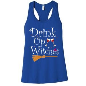 Up Witches Funny Ing Wine Halloween Costume Mom Gift Women's Racerback Tank