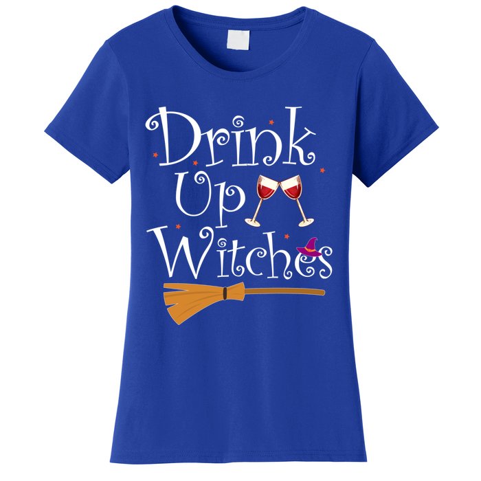 Up Witches Funny Ing Wine Halloween Costume Mom Gift Women's T-Shirt