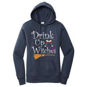 Up Witches Funny Ing Wine Halloween Costume Mom Gift Women's Pullover Hoodie