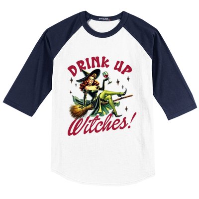 Up Witches Funny Gift Baseball Sleeve Shirt