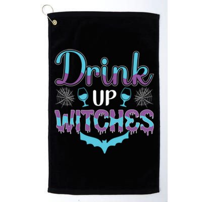 Up Witches Funny Gift Platinum Collection Golf Towel