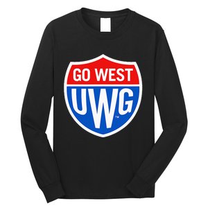 University West Georgia Uwg Wolves Go West Shield Long Sleeve Shirt