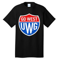 University West Georgia Uwg Wolves Go West Shield Tall T-Shirt