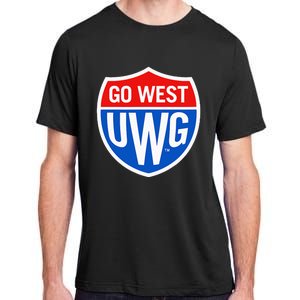 University West Georgia Uwg Wolves Go West Shield Adult ChromaSoft Performance T-Shirt