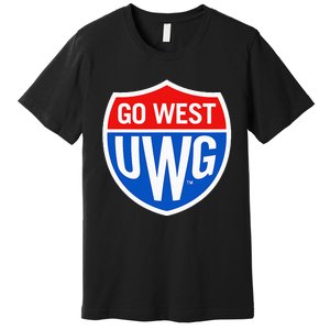 University West Georgia Uwg Wolves Go West Shield Premium T-Shirt