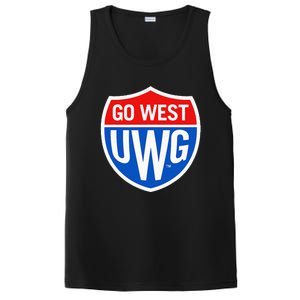 University West Georgia Uwg Wolves Go West Shield PosiCharge Competitor Tank