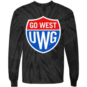 University West Georgia Uwg Wolves Go West Shield Tie-Dye Long Sleeve Shirt