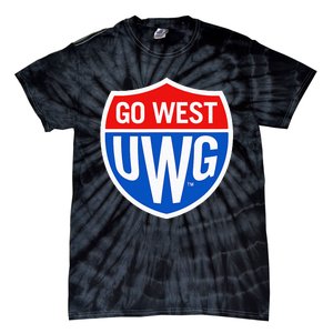 University West Georgia Uwg Wolves Go West Shield Tie-Dye T-Shirt