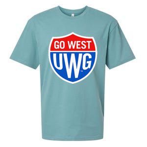 University West Georgia Uwg Wolves Go West Shield Sueded Cloud Jersey T-Shirt