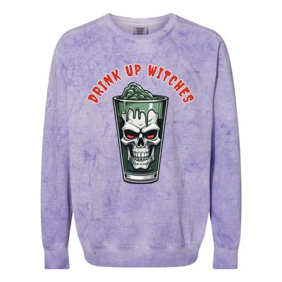 Up Witches Gift Colorblast Crewneck Sweatshirt