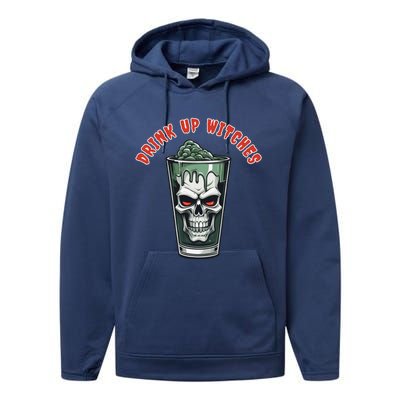 Up Witches Gift Performance Fleece Hoodie