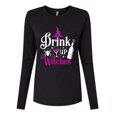 Up Witches Gift Funny Wine Lover Ing Halloween Meaningful Gift Womens Cotton Relaxed Long Sleeve T-Shirt