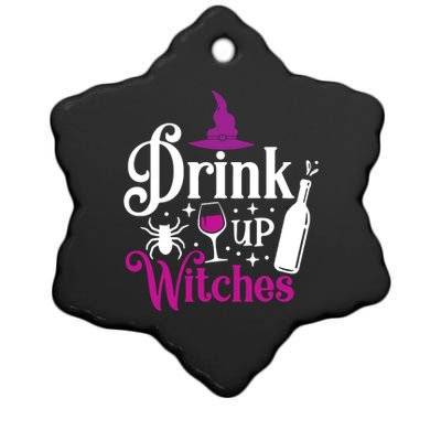 Up Witches Gift Funny Wine Lover Ing Halloween Meaningful Gift Ceramic Star Ornament