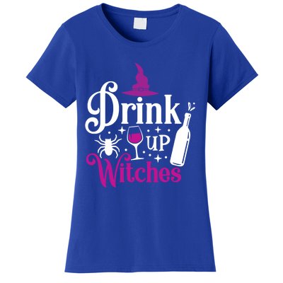 Up Witches Gift Funny Wine Lover Ing Halloween Meaningful Gift Women's T-Shirt