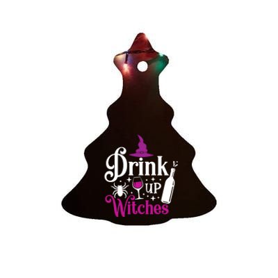 Up Witches Gift Funny Wine Lover Ing Halloween Meaningful Gift Ceramic Tree Ornament