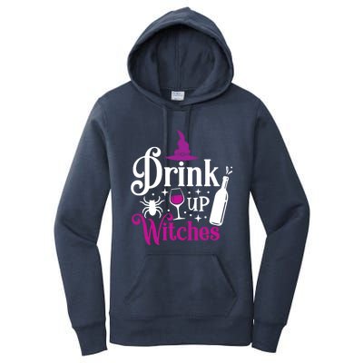 Up Witches Gift Funny Wine Lover Ing Halloween Meaningful Gift Women's Pullover Hoodie