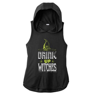 Up Witches Gift Ladies PosiCharge Tri-Blend Wicking Draft Hoodie Tank