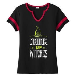 Up Witches Gift Ladies Halftime Notch Neck Tee