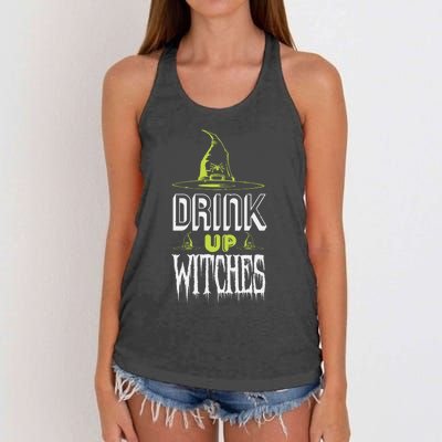 Up Witches Gift Women's Knotted Racerback Tank