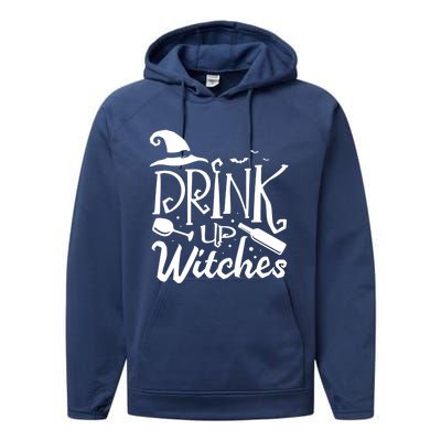 Up Witches Halloween Fan Funny Halloween Gift Performance Fleece Hoodie