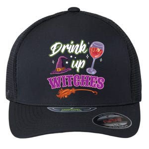 Up Witches Halloween Wine Ing Costume Shir Gift Flexfit Unipanel Trucker Cap