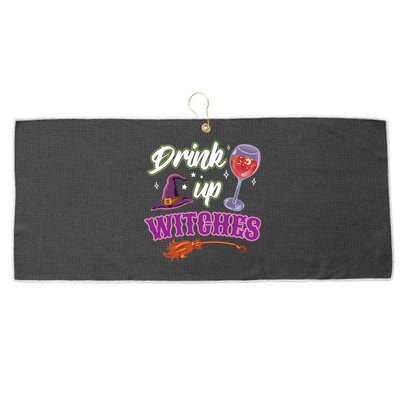 Up Witches Halloween Wine Ing Costume Shir Gift Large Microfiber Waffle Golf Towel