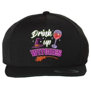 Up Witches Halloween Wine Ing Costume Shir Gift Wool Snapback Cap