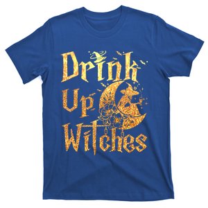 Up Witches Halloween Witch Floral Moon Ing Lover Gift T-Shirt