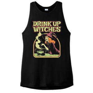 Up Witches Halloween Hallowine Wine Witch Gift Ladies PosiCharge Tri-Blend Wicking Tank