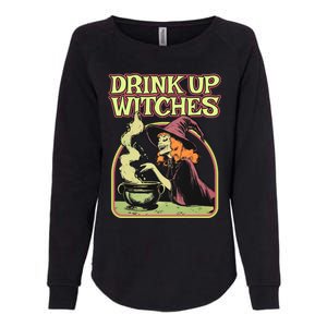 Up Witches Halloween Hallowine Wine Witch Gift Womens California Wash Sweatshirt