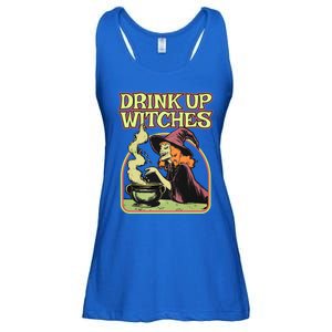 Up Witches Halloween Hallowine Wine Witch Gift Ladies Essential Flowy Tank