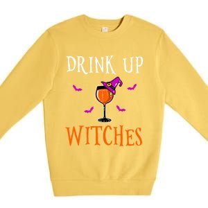 Up Witches Halloween Ing Gift Funny Gift Premium Crewneck Sweatshirt