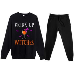 Up Witches Halloween Ing Gift Funny Gift Premium Crewneck Sweatsuit Set