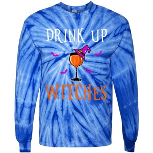 Up Witches Halloween Ing Gift Funny Gift Tie-Dye Long Sleeve Shirt