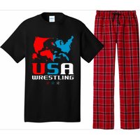 Usa Wrestling Independence Day American Flag Wrestler Sports Pajama Set