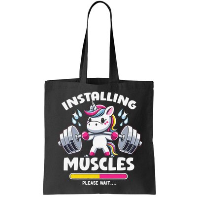 Unicorn Weightlifting Installing Muscles Gym Workout Fitness Bag