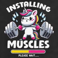 Unicorn Weightlifting Installing Muscles Gym Workout Fitness Golf Towel
