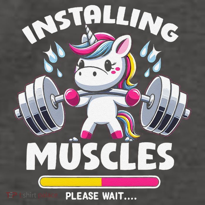 Unicorn Weightlifting Installing Muscles Gym Workout Fitness Vector Backpack