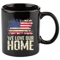 Usa We Love Our Home 11oz C Handle Ceramic Mug