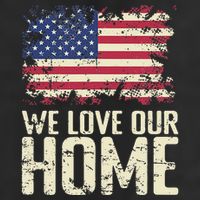 Usa We Love Our Home 11oz C Handle Ceramic Mug