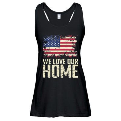 Usa We Love Our Home Ladies Essential Flowy Tank