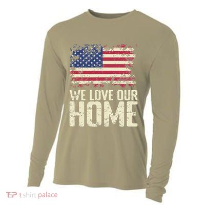 Usa We Love Our Home Cooling Performance Long Sleeve Crew