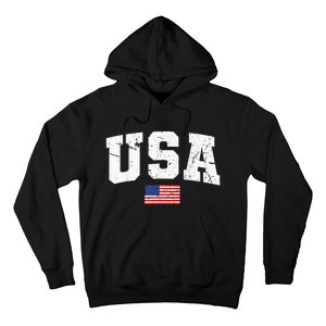 USA Women Men Kids Patriotic American Flag July 4th Hoodie