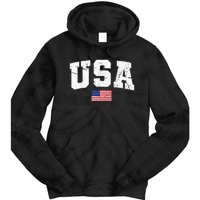 USA Women Men Kids Patriotic American Flag July 4th Tie Dye Hoodie