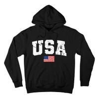 USA Women Men Kids Patriotic American Flag July 4th Tall Hoodie