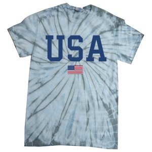 USA Women Men Kids Patriotic American Flag July 4th Tie-Dye T-Shirt