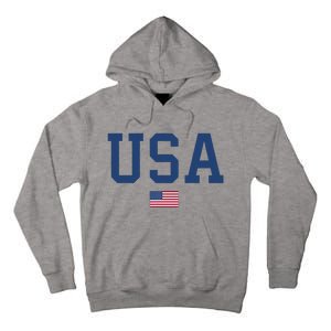 USA Women Men Kids Patriotic American Flag July 4th Tall Hoodie