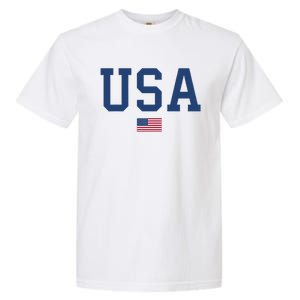 USA Women Men Kids Patriotic American Flag July 4th Garment-Dyed Heavyweight T-Shirt