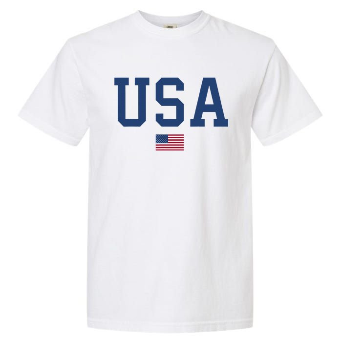 USA Women Men Kids Patriotic American Flag July 4th Garment-Dyed Heavyweight T-Shirt