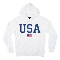 USA Women Men Kids Patriotic American Flag July 4th Hoodie